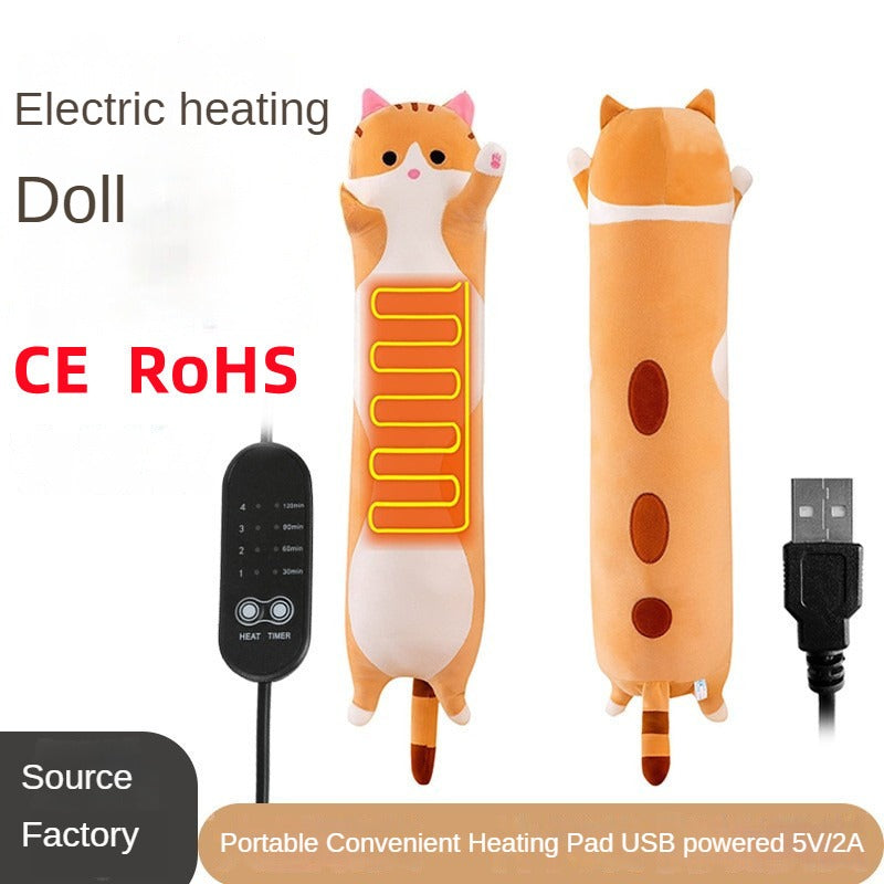 Orange Heated Cat Plushie