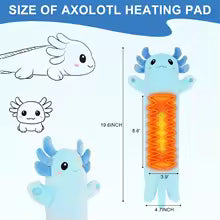 Blue Heated Axolotl Plushie
