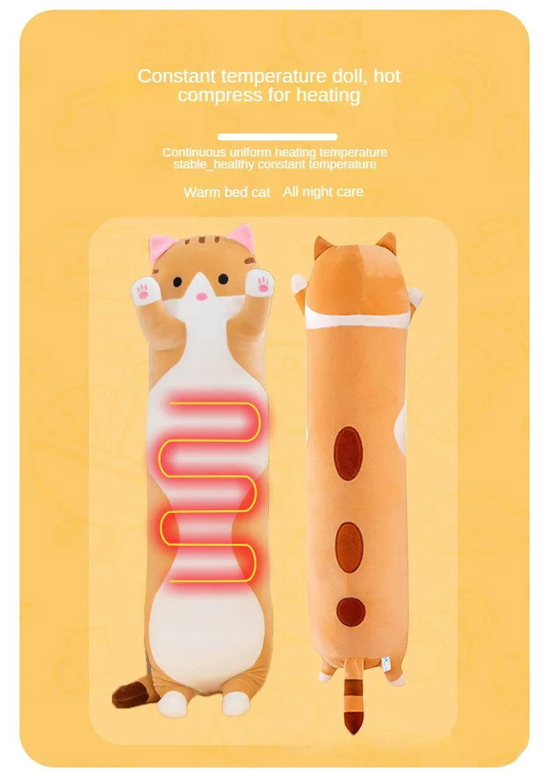 Orange Heated Cat Plushie