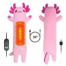 Pink Heated Axolotl Plushie