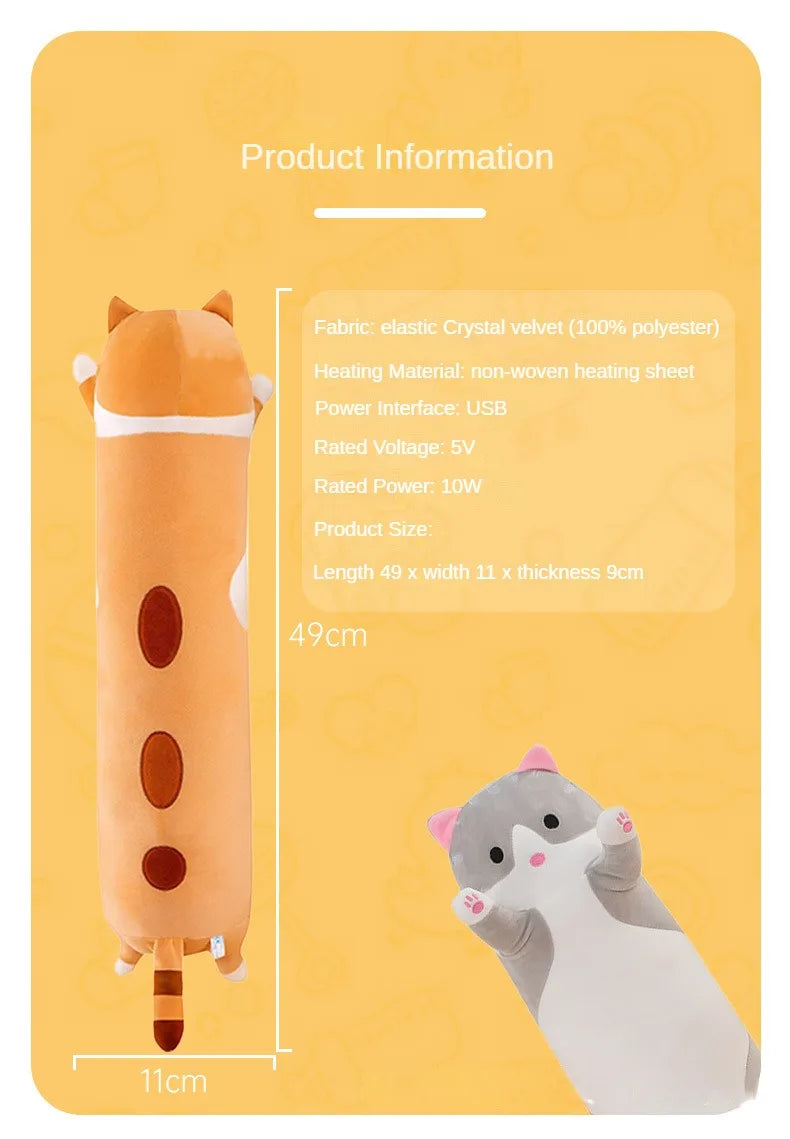 Orange Heated Cat Plushie