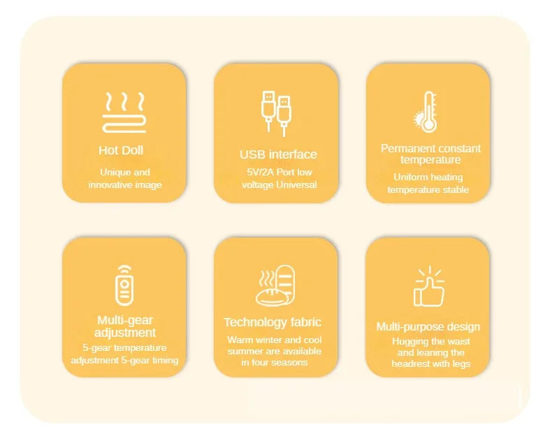 Orange Heated Cat Plushie