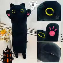 Black Heated Cat Plushie
