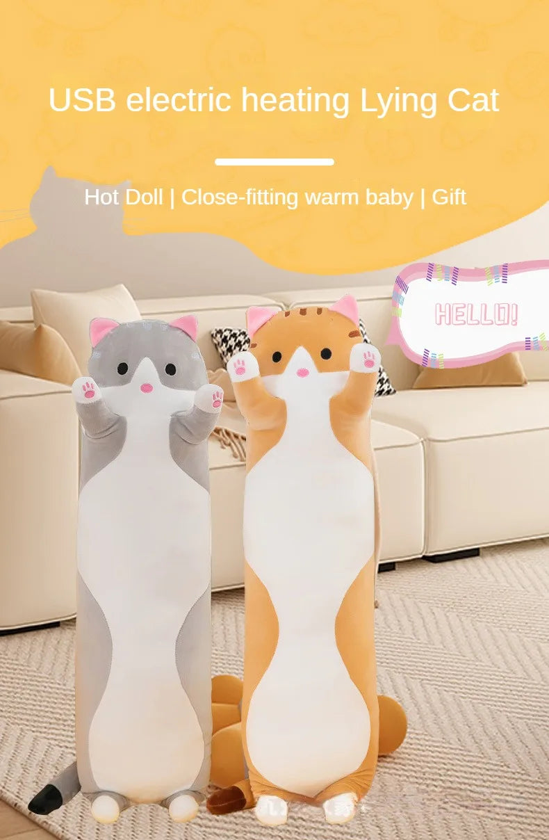 Orange Heated Cat Plushie