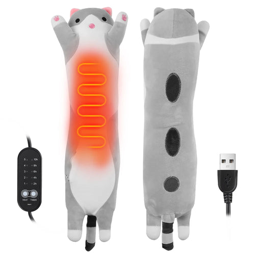 Gray Heated Cat Plushie